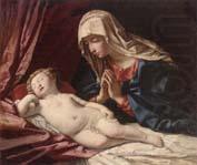 The Modonna adoring the sleeping child, unknow artist